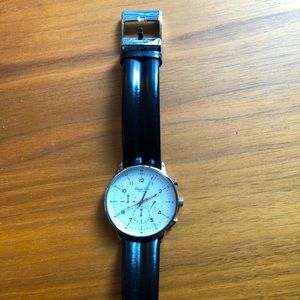 Kenneth Cole Black Leather Watch Brand New